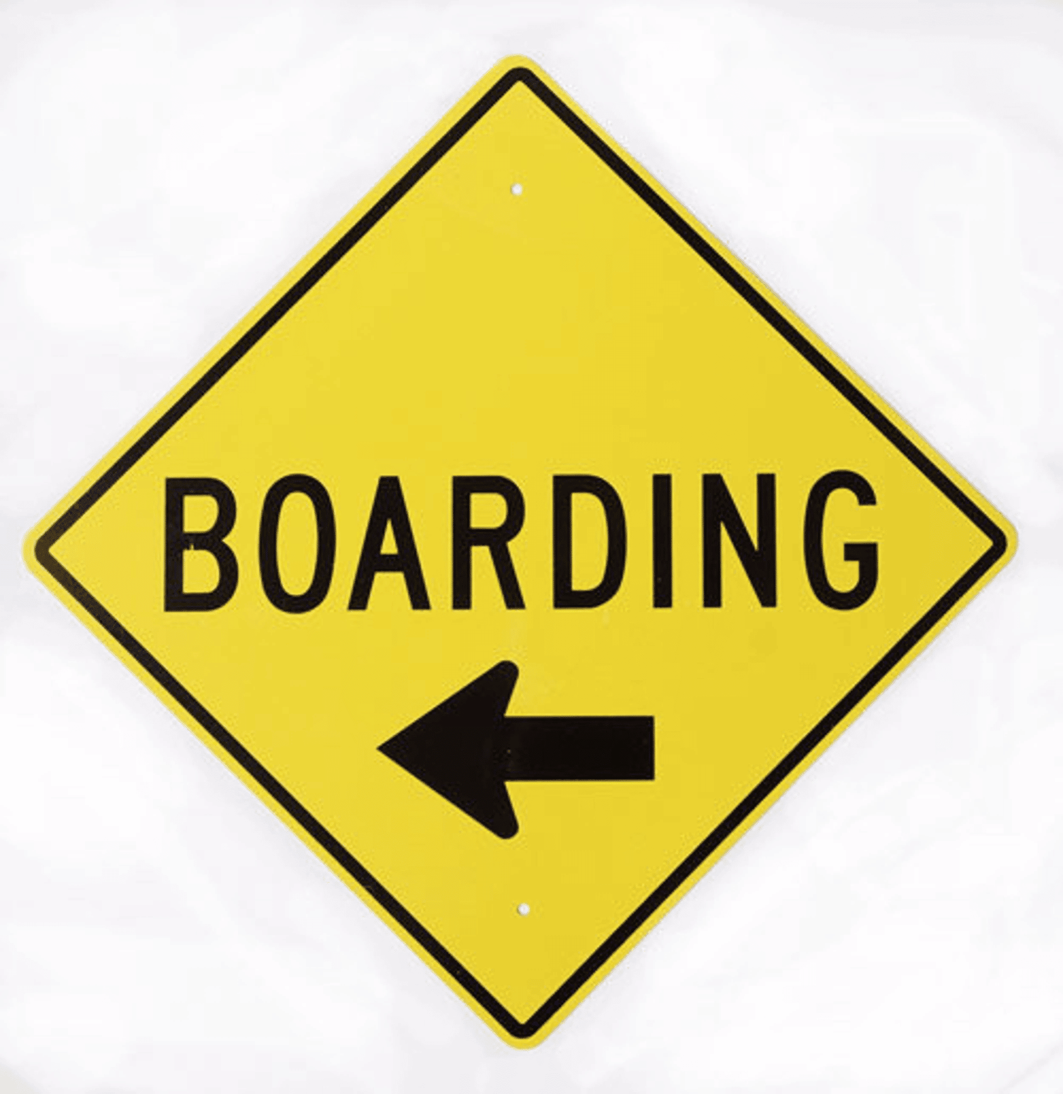 Railspirit Railroad Train Boarding Sign Choice Of Left Or Right Arrow Metal Sign Vintage Style Retro Garage Art