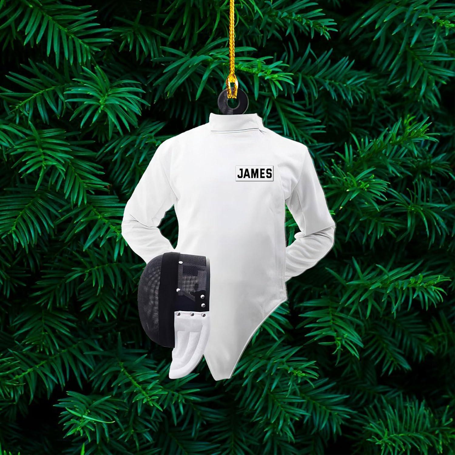 Personalized Fencing Ornament Fencing Christmas Ornament Fencing Gift, Fencing Christmas Tree Decor Fencer Ornament Gift For Christmas 2025
