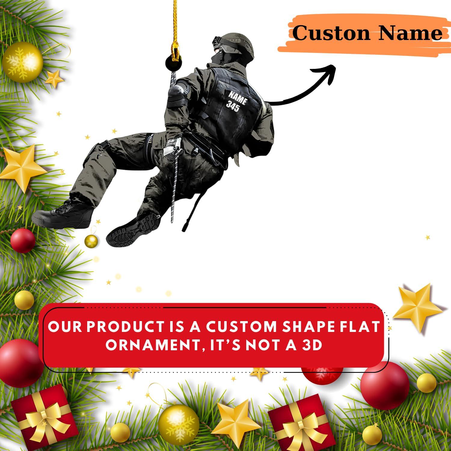 Personalized Police Ornaments, Police Christmas Ornament, Police Hanging Ornament Printed, Police Officer Ornament, Police Hat, Police Car