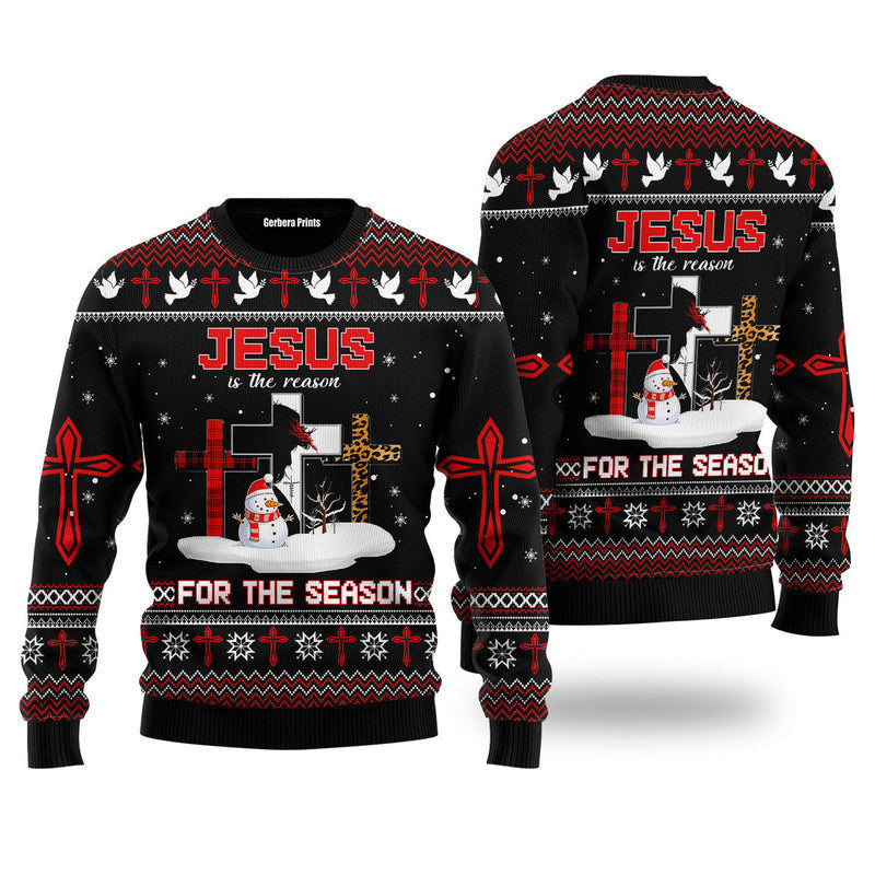 Jesus The Reason for The Season Ugly Christmas Sweater For Men & Women, Ugly Christmas Sweater, Funny Xmas Sweaters