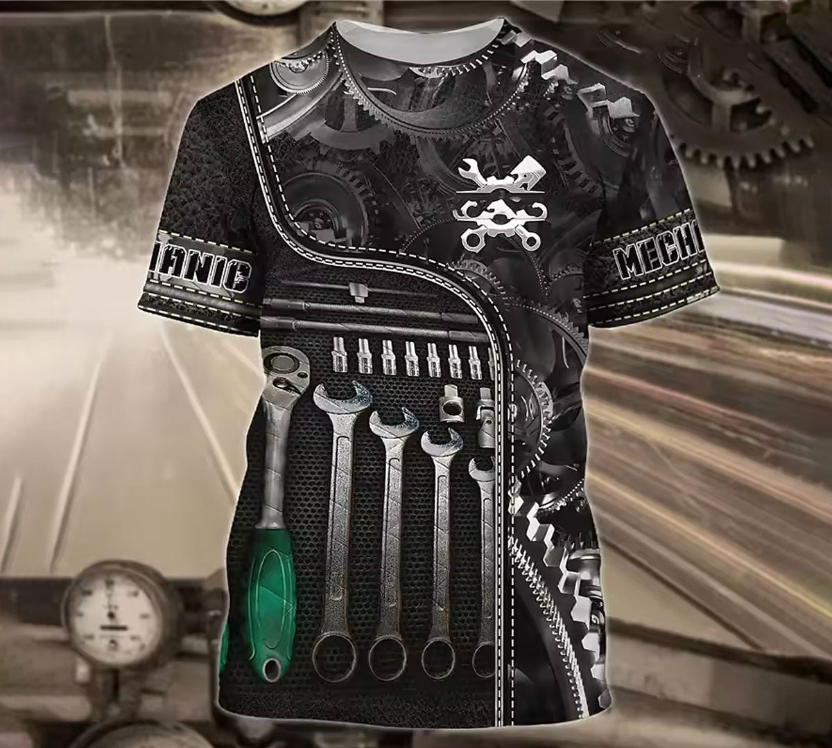 Personalized Name Mechanic 3D Tshirt, Mechanic Gift, Gifts for Mechanics, Mechanic T-Shirt, Car Mechanic