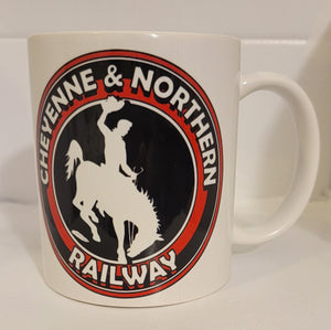 Vintage Cheyenne Northern Railway Coffee Mug Perfect for Fans