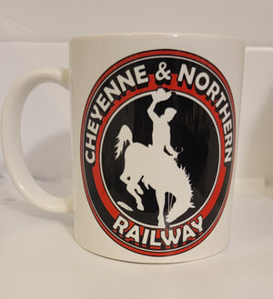 Vintage Cheyenne Northern Railway Coffee Mug Perfect for Fans