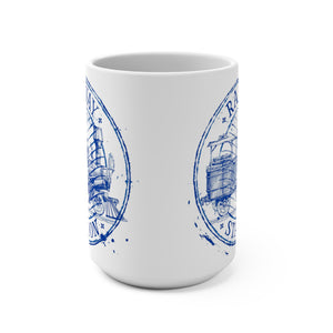 Vintage Steam Engine Mug Old Railway Station & Model Locomotive Artwork
