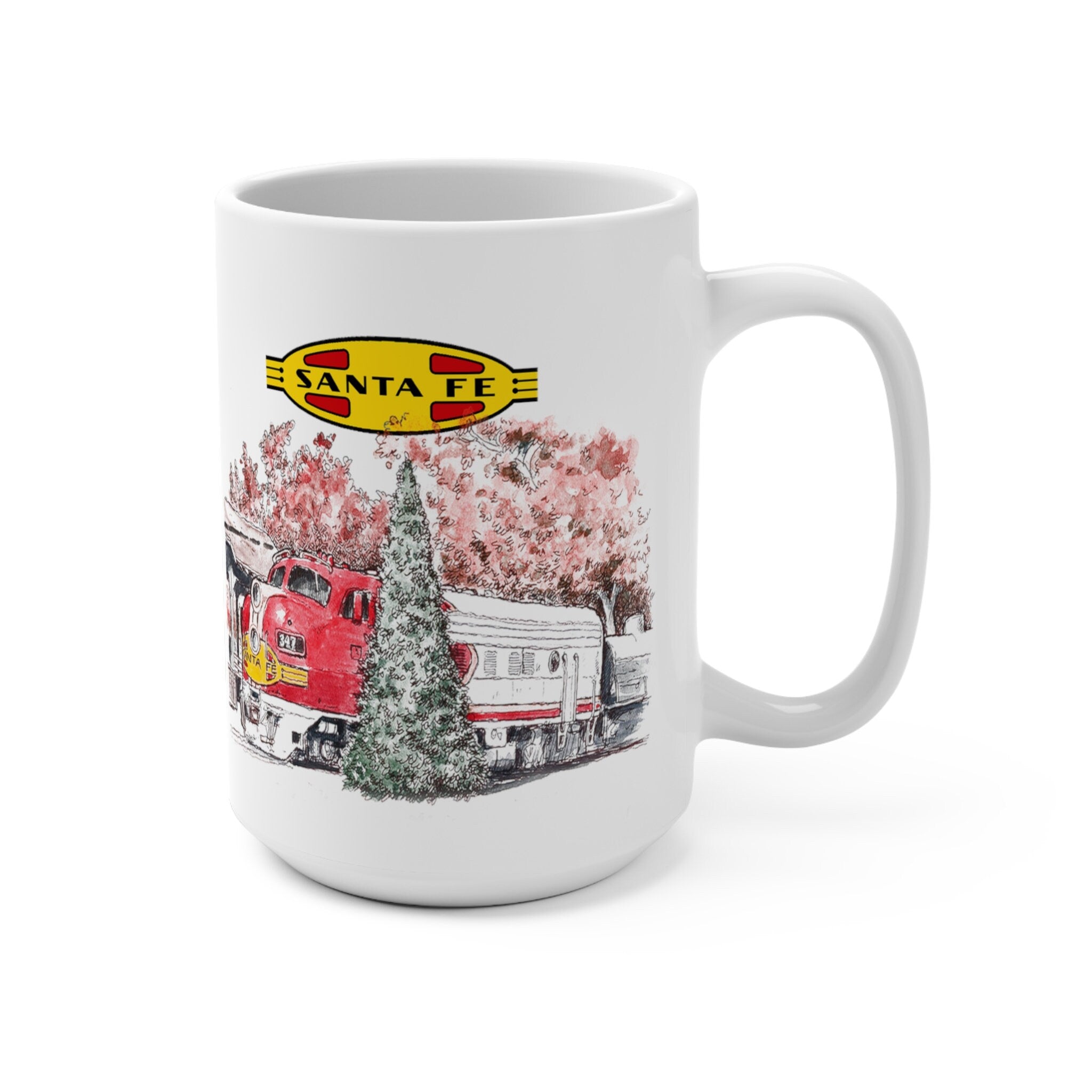 Topeka and Santa Fe Railway Rail Fan Railroad Coffee Mug Gift Idea