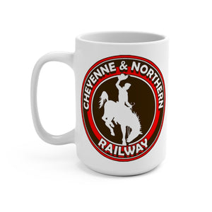 Cheyenne and Northern Railway Railfans Coffee Mug For Train Lovers