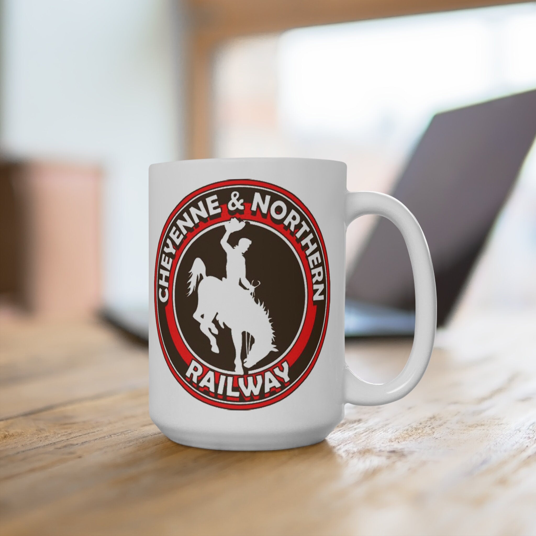 Cheyenne and Northern Railway Railfans Coffee Mug For Train Lovers