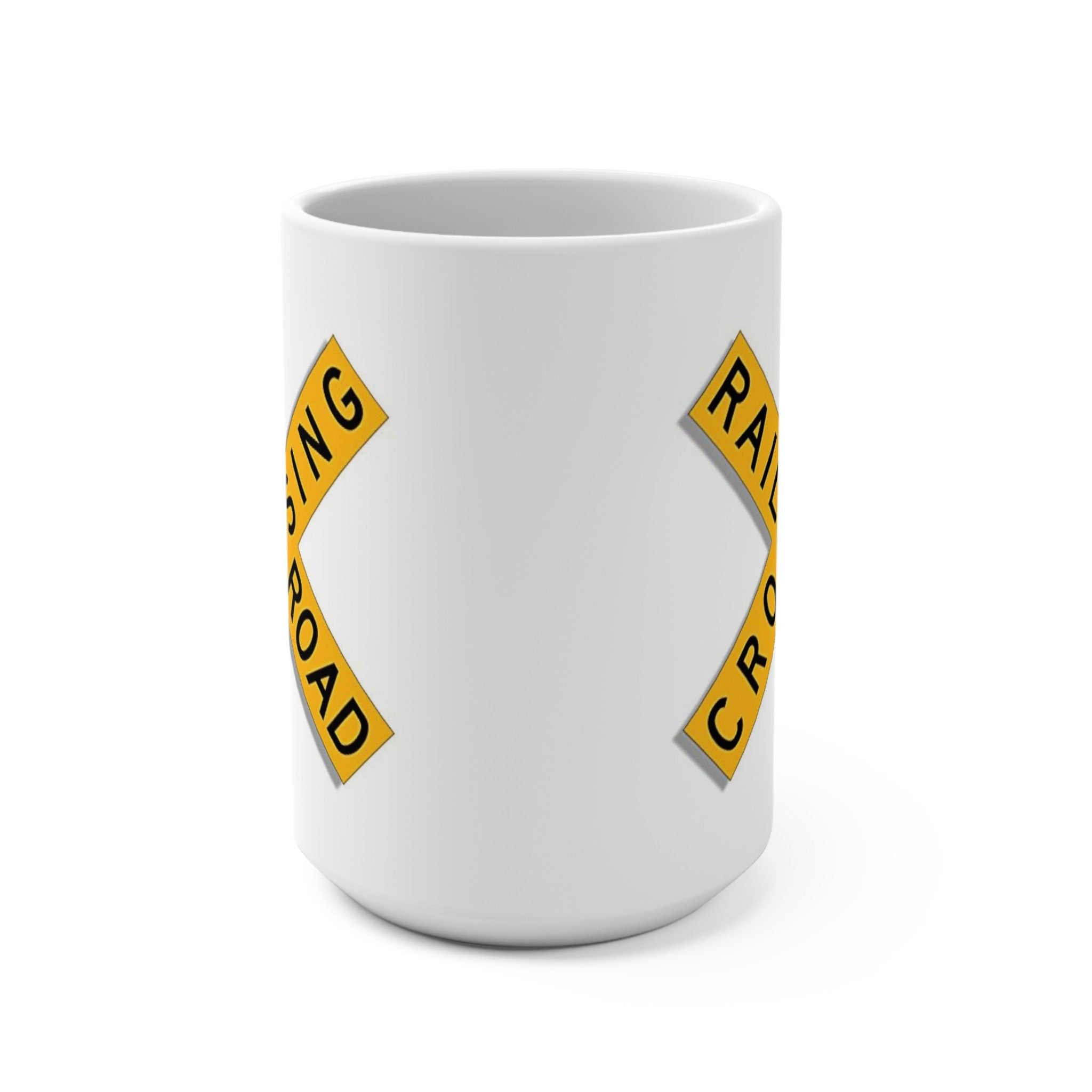 Railroad Crossing Train Coffee Cup Mug Gift For Train Lover