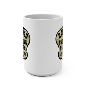 Railroad Crossing Danger Mug Train Ideal Coffee Cup for Train Lover