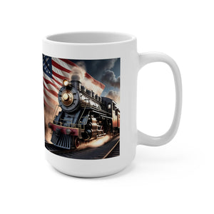 American Steam Engine Railroad Coffee Mug Gift For Train Lover