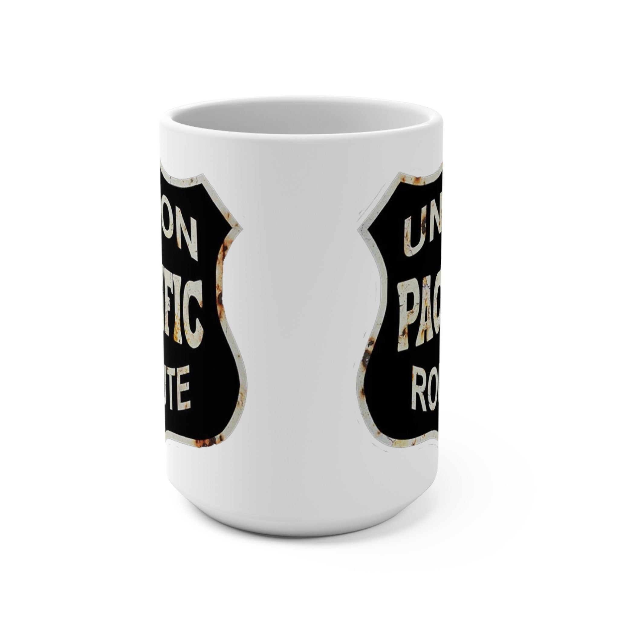 Vintage Union Pacific Route Logo Mug Coffee Cup For Train Lovers