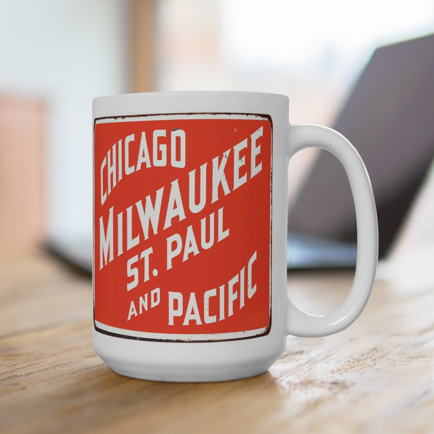 The Chicago, Milwaukee, St. Paul and Pacific Railroad Cup Mug For Train Lovers