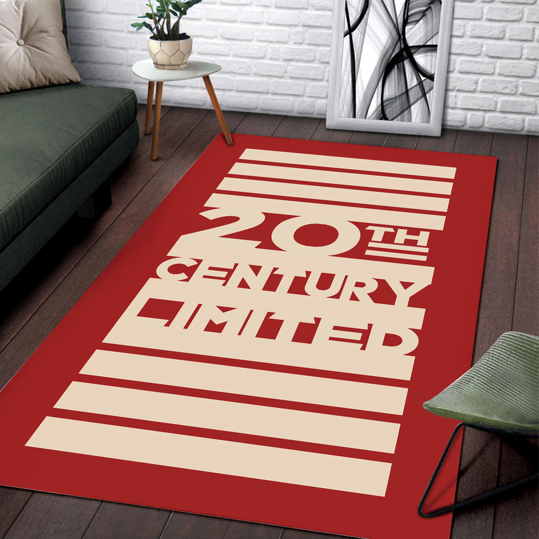Railspirit 20th Century Limited Red Area Rug All Over Print Gift For Train Lovers