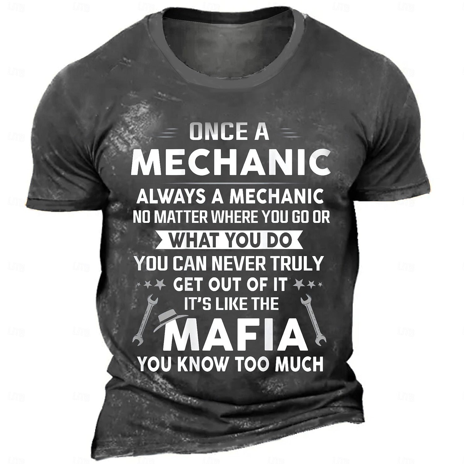 Funny Mechanic Shirt Once A Mechanic Always A Mechanic Vintage Black Shirt