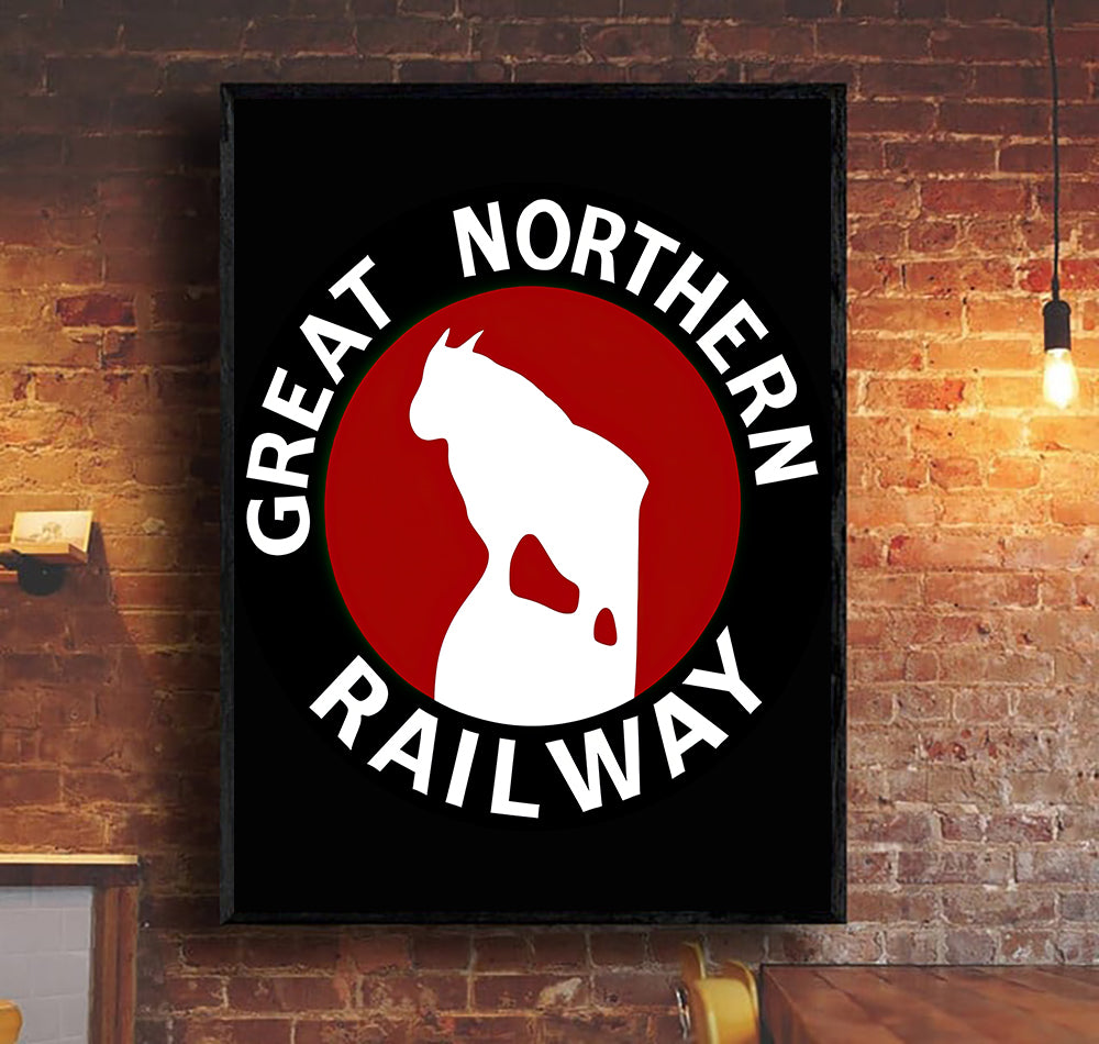 Railspirit Gnr Living Room Canvas Home Decor Great Northern Railway Canvas Gift For Him Trainl Lovers