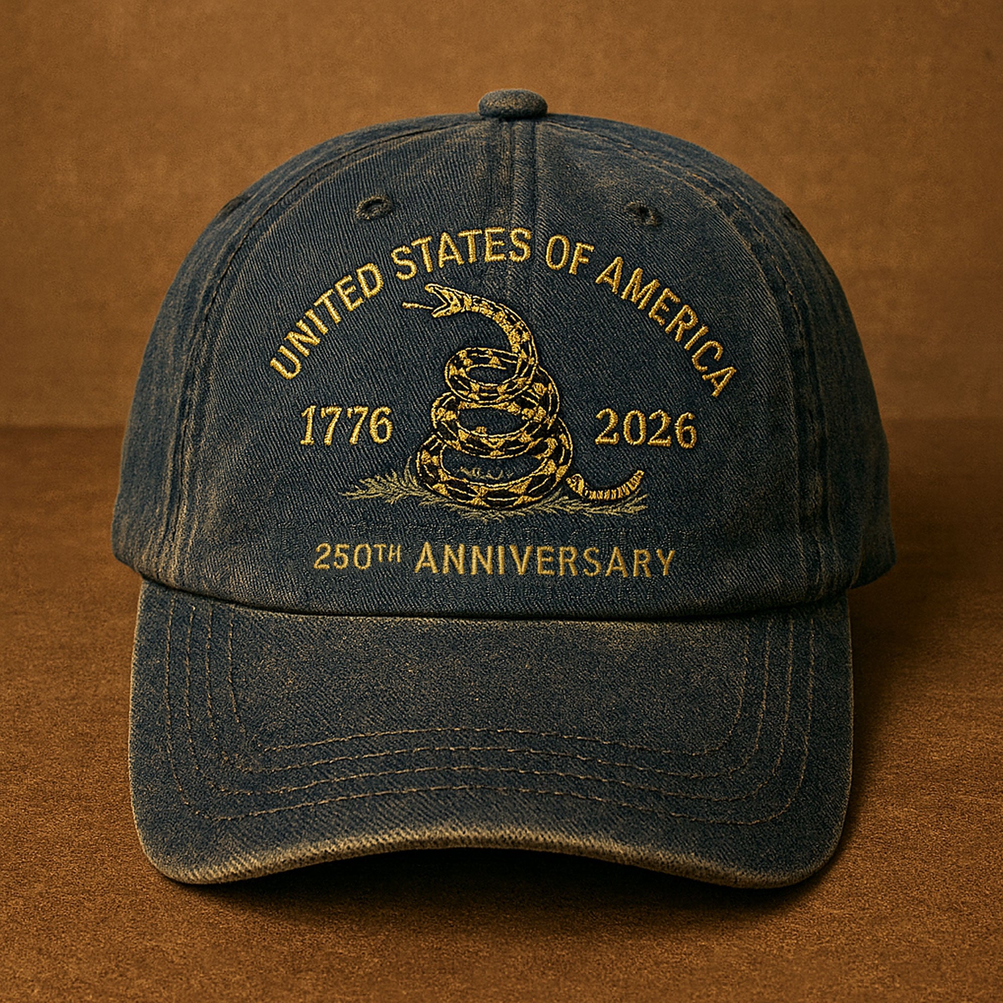 250 Years of Freedom Cap, US Snake Vintage Classic Cap For Veteran