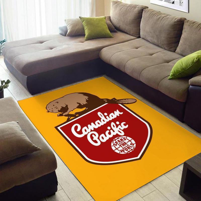 Railspirit Canadian Area Rug Canadian Pacific Railroad Gift Idea For Train Lovers