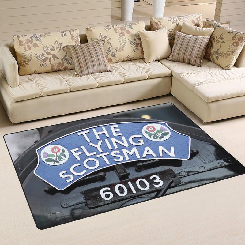 Railspirit Scotsman Area Rug Flying Scotsman Railway Railroad Rug Gift Idea For Train Lovers