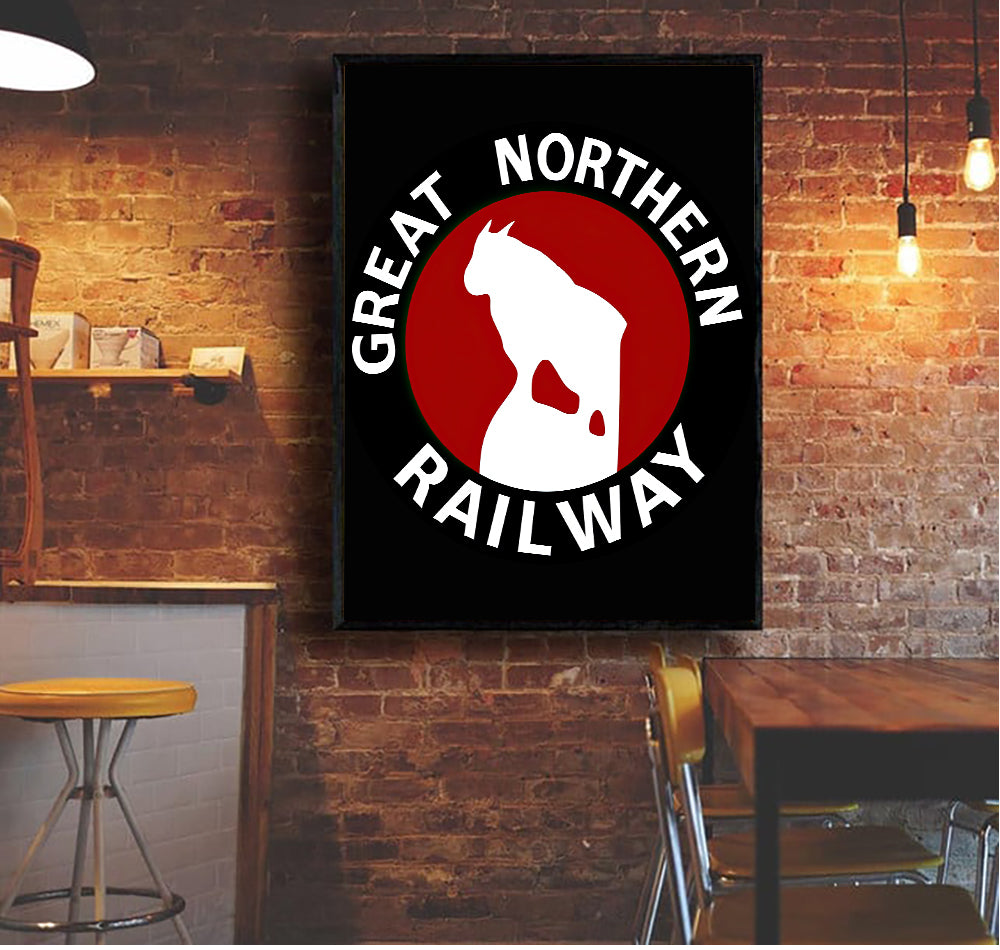 Railspirit Gnr Living Room Canvas Home Decor Great Northern Railway Canvas Gift For Him Trainl Lovers