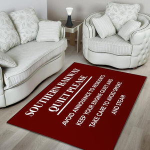 Railspirit Southern Railway Quite Please Railroad Area Rug Gift Idea For Train Lovers