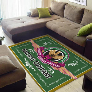 Railspirit Aberdeen Carolina & Western Railway Area Rug Gift Idea For Train Lovers