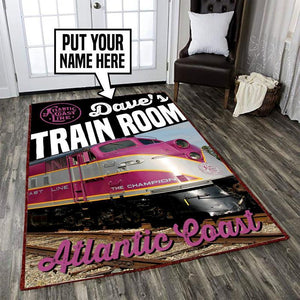 Railspirit Personalized Acl Atlantic Coast Line Railroad Area Rug Gift Idea For Train Lovers