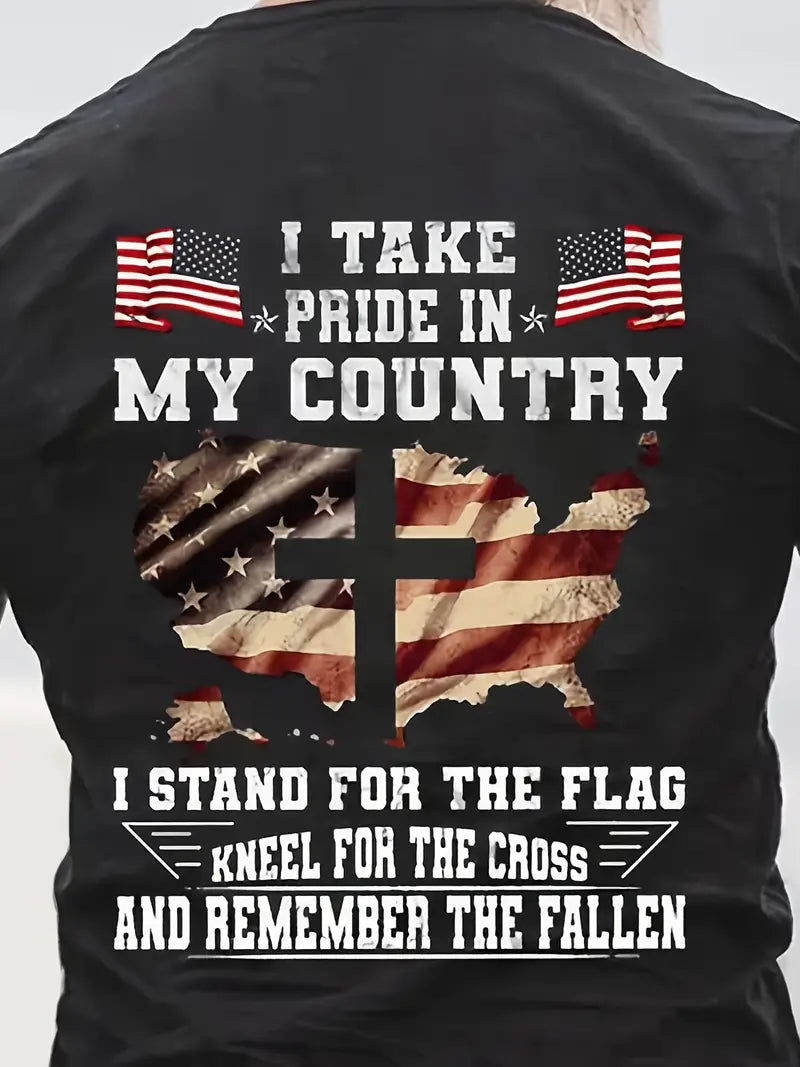 I Take Pride In My Country T Shirt I Stand For The Flag Shirt Gift For Veteran