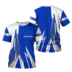 Railspirit Personalized Long Island Railroad T-Shirt Lightning-Inspired Railway Style Shirt For Train Lovers