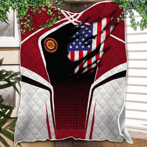 Railspirit Personalized Chicago Great Western Railroad Premium Quilts American Vintage All Over Printed Premium Quilts