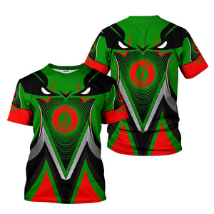 Railspirit Personalized Elgin Joliet And Eastern Railroad T-Shirt Vibrant Graphic Pattern Shirt For Train Enthusiasts