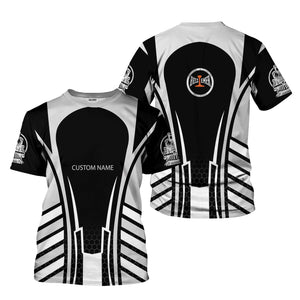 Railspirit Personalized Bessemer And Lake Erie Railroad T-Shirt Striped Railroad Style Train Shirt All Over Print