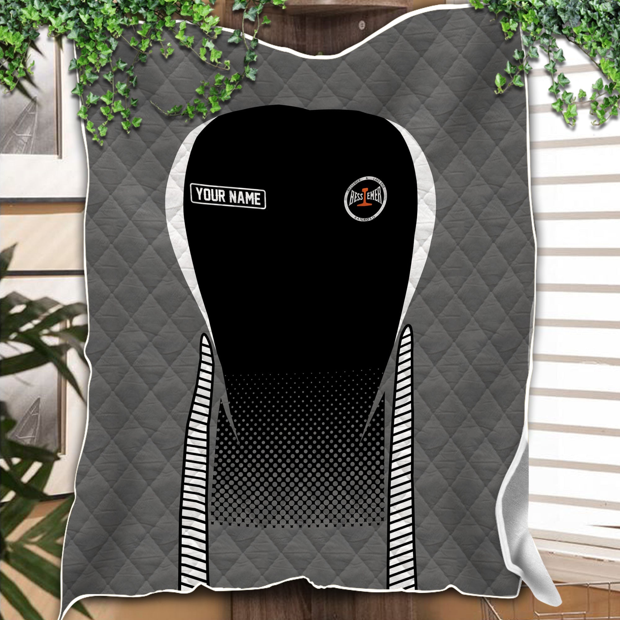 Railspirit Personalized Bessemer And Lake Erie Railroad Premium Quilts Train Premium Quilts Gift Idea For Train Lover