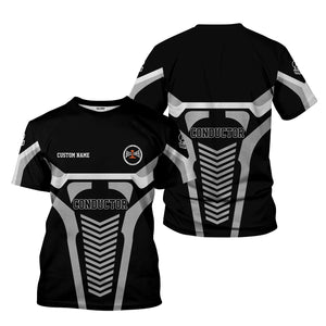 Railspirit Personalized Bessemer And Lake Erie Railroad T-Shirt Track-Inspired with Custom Job Position Train Shirt