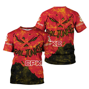 Railspirit Personalized Canadian Pacific Kansas City T-Shirt Torn Graphic Style CPKC Train Shirt For Rail Junkie