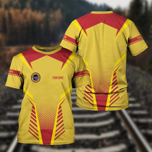 Railspirit Personalized Florida East Coast Railway T Shirt Unisex Train Shirt All Over Print