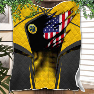 Railspirit Personalized Alaska Railroad Premium Quilts American Vintage All Over Printed Premium Quilts