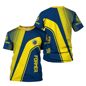 Railspirit Personalized Alaska Railroad T-Shirt Vibrant Striking Style Shirt For Rail Enthusiasts