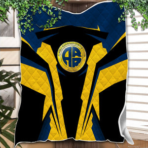 Railspirit Personalized Alaska Railroad Premium Quilts Strong Line Train Premium Quilts Gift Idea For Train Lover