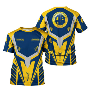 Railspirit Personalized Alaska Railroad T-Shirt Workwear-Inspired with Custom Position Train Shirt