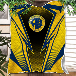 Railspirit Alaska Railroad Premium Quilts Lightning Graphic Style Premium Quilts Gift Idea For Train Lover