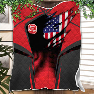 Railspirit Personalized Kansas City Southern Premium Quilts American Vintage All Over Printed Premium Quilts