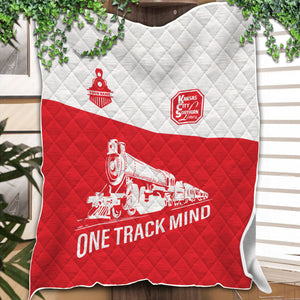 Railspirit Personalized Kansas City Southern Premium Quilt One Track Mind Train Premium Quilt Gift Idea For Train Lover