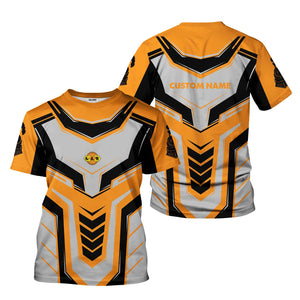 Railspirit Personalized Genesee & Wyoming Inc. Railroad T-Shirt Armor-Inspired Design Train Shirt All Over Print