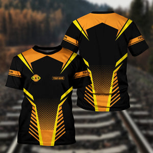 Railspirit Personalized Genesee & Wyoming Inc. Railroad T Shirt Unisex Train Shirt All Over Print