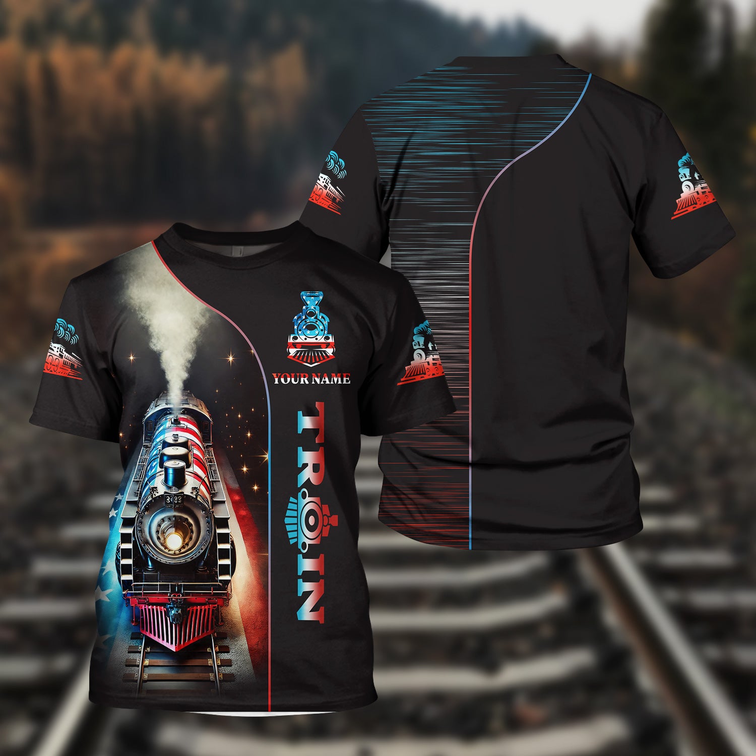 Railspirit Personalized Locomotive Power T Shirt ��� Perfect for Train Lovers