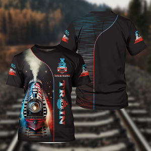 Railspirit Personalized Locomotive Power T Shirt ��� Perfect for Train Lovers