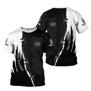 Railspirit Personalized New York Central Railroad T-Shirt Retro Stitches Design with Custom Position Train Shirt