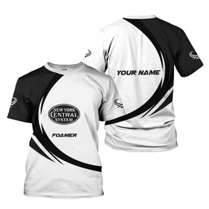 Railspirit Personalized New York Central Railroad T-Shirt Unique Graphic Style Shirt For Train Enthusiasts