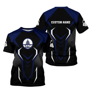 Railspirit Personalized Baltimore and Ohio Railroad T-Shirt Dynamic Design Style B&O Perfect Shirt for Train Enthusiasts