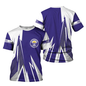 Railspirit Personalized Southern Pacific Railroad T-Shirt Lightning-Inspired Railway Style Shirt For Train Lovers